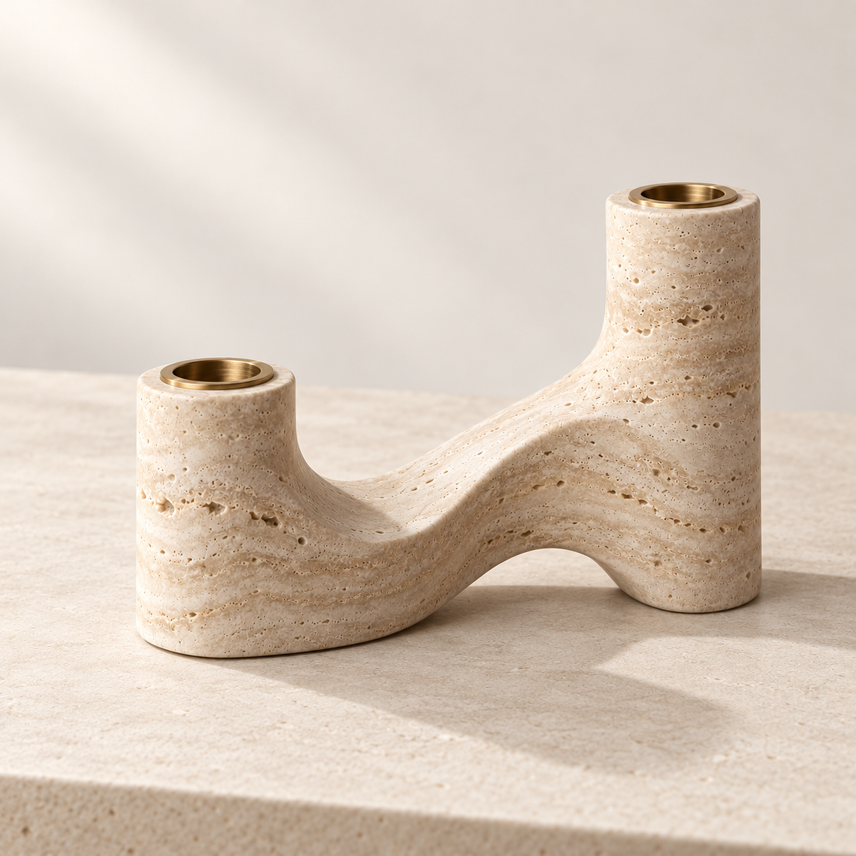 Soft Current Candle Stand three-quarter view